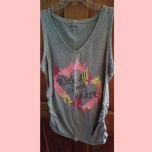Motherhood maternity large With All my Heart tank